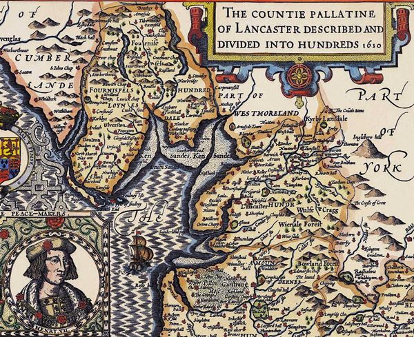 Speed Map 1610 County Palatine of Lancaster